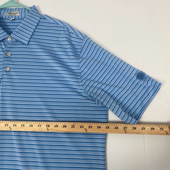 Peter Millar Polo Shirt Mens Sz XL Blue Summer Comfort Stretch Golf Performance - Picture 4 of 13